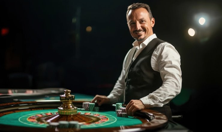 Dasbor permainan indowin dengan kategori sepak bola, slot, dan dealer langsung